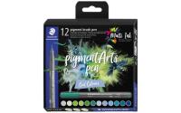 STAEDTLER Pigment Brush Pen 12er Schachtel