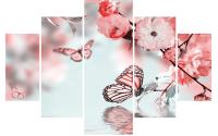 Wallxpert Bild Blütenzeit 5-teilig
