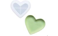 Jesmonite Giessform Silikon Schale Herz