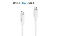 PureLink USB4 Gen2 USB-C-C, 50cm, Weiss