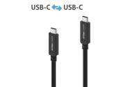 PureLink USB4 Gen3 USB-C-C, 100cm, Schwarz