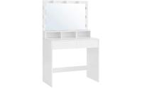 Vasagle Schminktisch Weiss mit Spiegel und