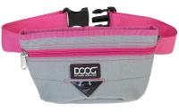 Doog Treat Pouch, Grey / Pink, L