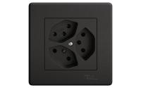 Feller EDIZIOliv Steckdose 3XT13, UP, schwa