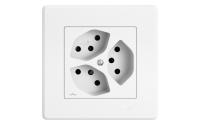 Feller EDIZIOliv Steckdose 3/1XT13, UP, wei