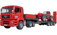 Bruder MAN TGA LKW mit Tieflader