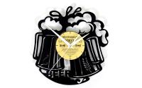 Yesterday's Vinyl Wanduhr Bier