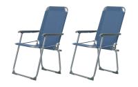 KOOR Campingstuhl blau 2-er Set