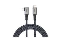 onit Pro Winkel USB4-Kabel C-C schw/gr 5m