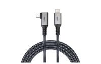 onit Pro Winkel USB4-Kabel C-C schw/gr 3m