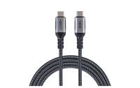 onit USB-Kabel C-C schwarz/grau 2m