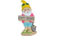 Dameco Dekofigur Gartenzwerg Beach Summer