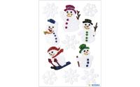 Herma Weihnachtssticker Schneemänner