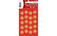 Herma Weihnachtssticker Sterne gold 21mm