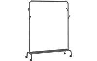 Songmics Kleiderständer auf Rollen, Schwarz