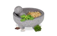 relaxdays Mörser mit Stössel 20cm