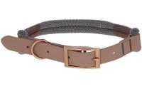 Kerbl Halsband Monte Carlo, braun/ grau