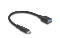 Delock Adapter USB-C zu USB-A, 19cm, 60W