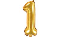 Partydeco Folienballon Zahl 1 klein