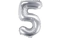 Partydeco Folienballon Zahl 5 klein