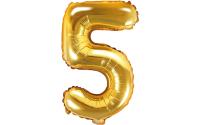 Partydeco Folienballon Zahl 5 klein