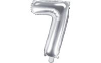 Partydeco Folienballon Zahl 7 klein