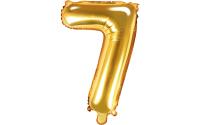 Partydeco Folienballon Zahl 7 klein