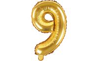 Partydeco Folienballon Zahl 9 klein