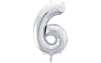 Partydeco Folienballon Zahl 6 gross