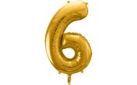 Partydeco Folienballon Zahl 6 gross