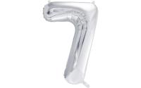 Partydeco Folienballon Zahl 7 gross