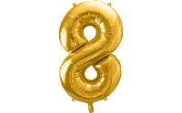 Partydeco Folienballon Zahl 8 gross