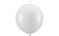 Partydeco Kettenluftballons weiss