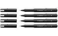 Stabilo driver Fineliner 0.4 mm 4er Etui
