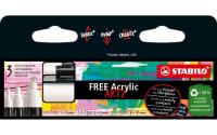 Stabilo FREE Acrylic Mix weiss 3Etui