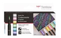 Tombow Fudenosuke pastel, Set+Karten