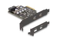 Delock PCI Express x4 Karte-2xUSB-C+1xTyp-E