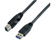 Wirewin USB3.0 Kabel, 1.8m, A-B, schwarz