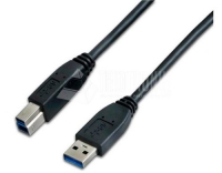 Wirewin USB3.0 Kabel, 1m, A-B, schwarz