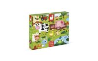 Puzzle die Tiere auf der Farm