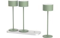 MSCH Akku-Tischleuchte 3er Set Tavolo grün