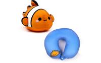 Plüsch-Reisekissen Clownfisch 2 in 1