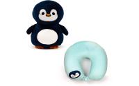 Plüsch-Reisekissen Pinguin 2 in 1
