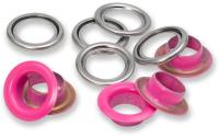 Prym Ösen mit Scheiben , pink-silber