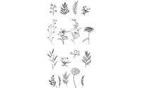 Sizzix Stempel Set Schablone Garten