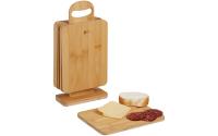 relaxdays Frühstücksbrett-Set