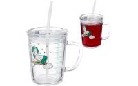 relaxdays Kindergläser Pferd 400ml