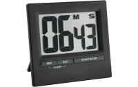 TFA Timer mit Stoppuhr Digital, schwarz