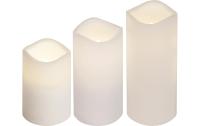 Star Trading LED Pillar Kerze 3er Pack Paul