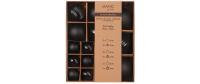 Inge Weihnachtskugeln Ebony Black Struktur